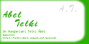 abel telki business card