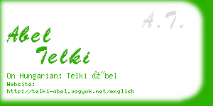 abel telki business card